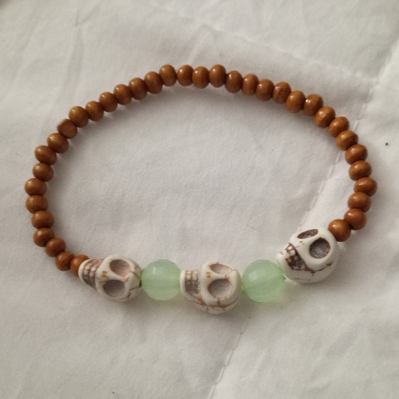 New aromatherapy diffuser beaded statement bracelet hand crafted - Picture 1 of 5